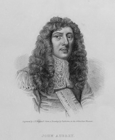 John Aubrey by William Faithorne